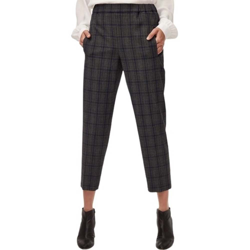 Wilfred Darontal Pant Gray Plaid Size 00 Aritzia